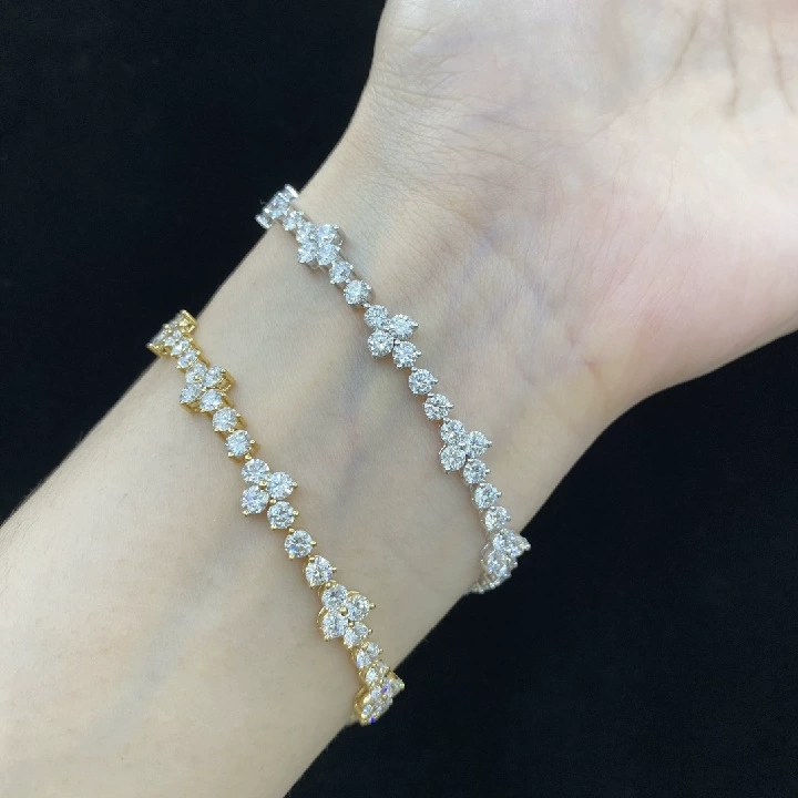 0.1ct Lab-Grown Diamond Round Bracelet