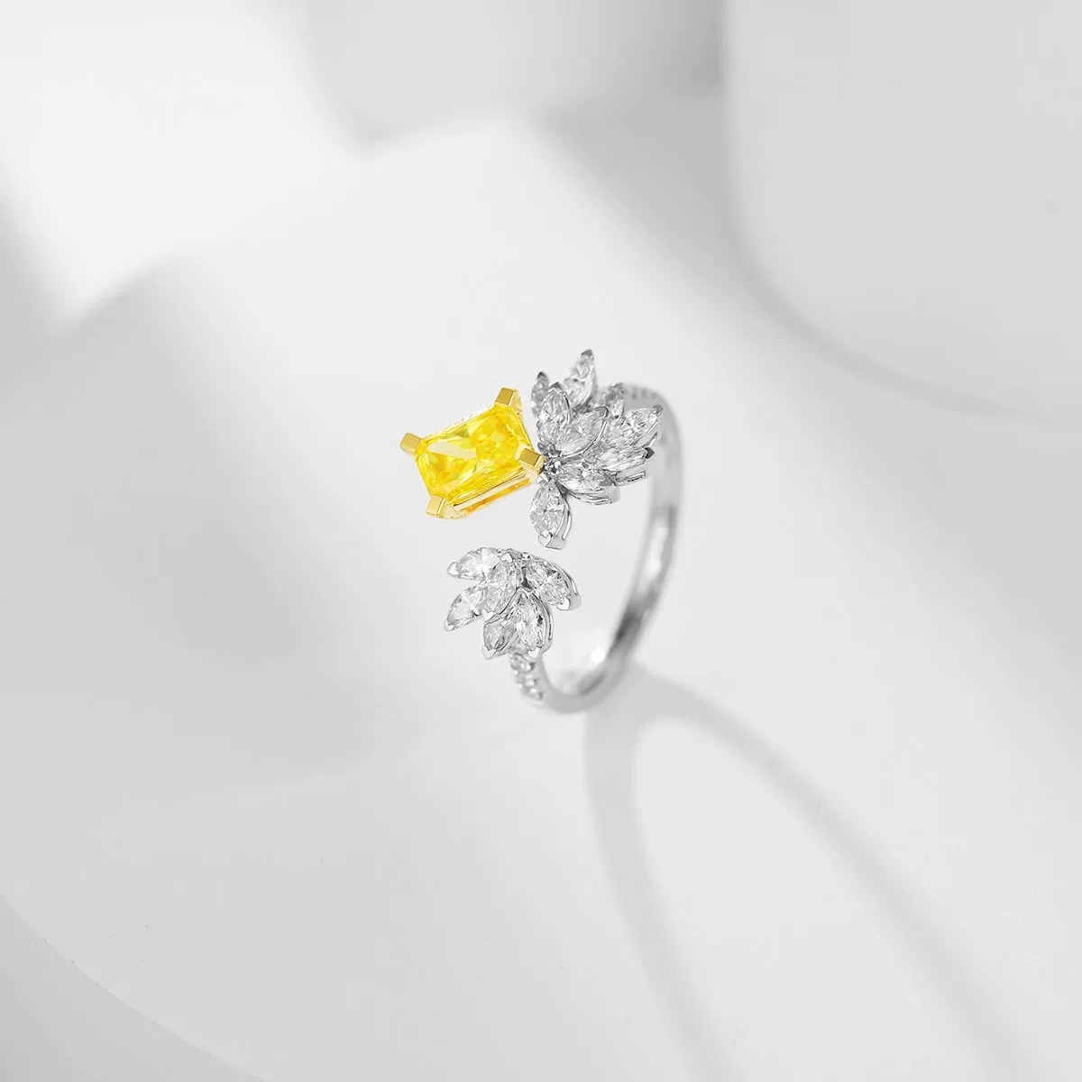 0.8ct Yellow Lab-Grown Diamond Ring