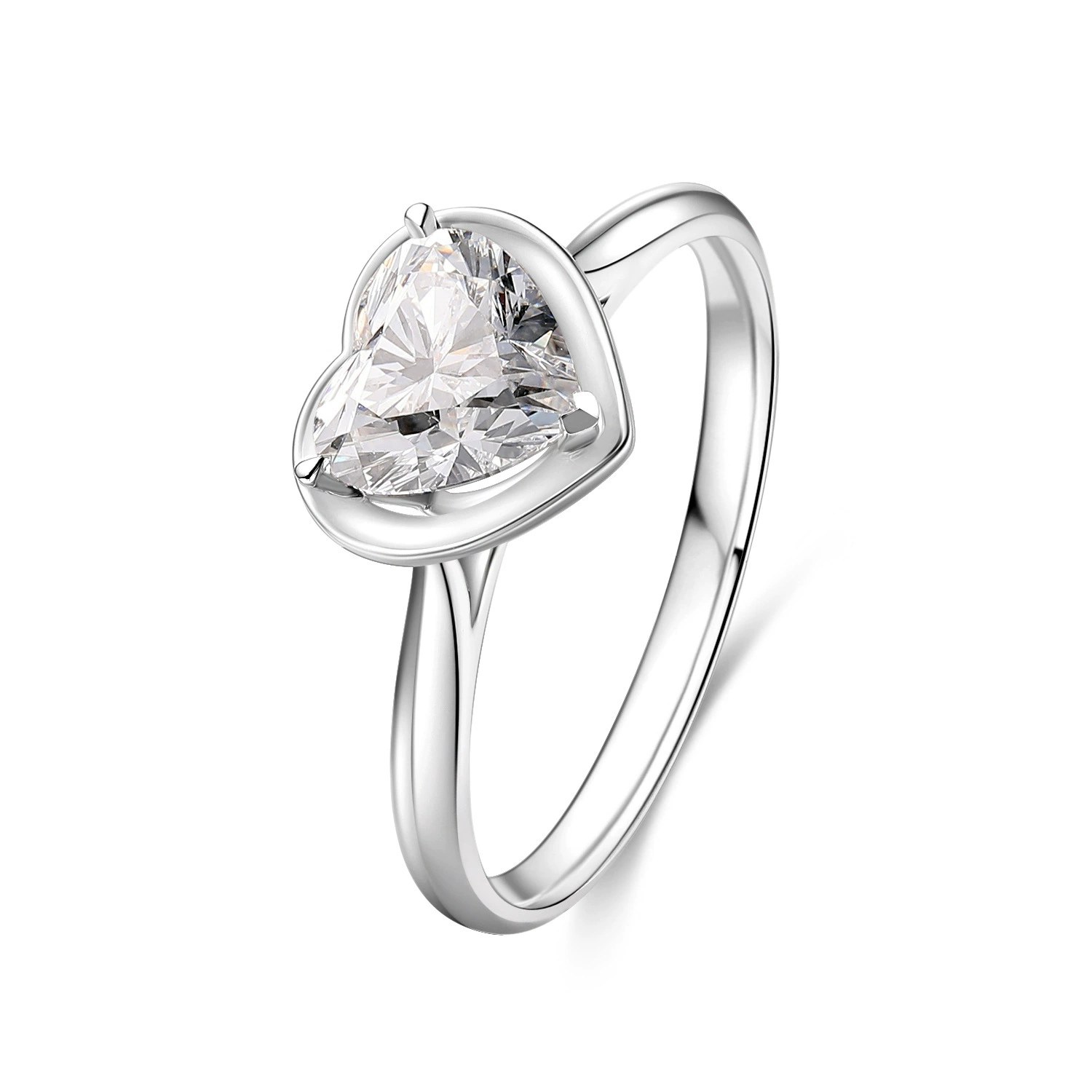 1ct Lab-Grown Diamond Heart Ring