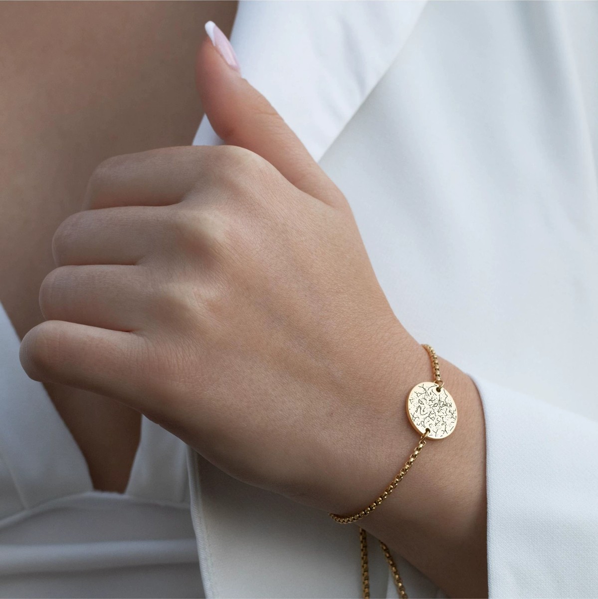 Zodiac & Date Engraved Bracelet – SASACO Signature Engraved Jewellery