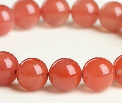 Natural Cherry Red Nanhong Agate Bracelet