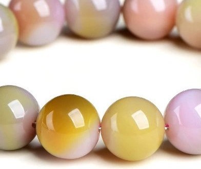 Natural Multicolour Yanyuan Agate Bracelet