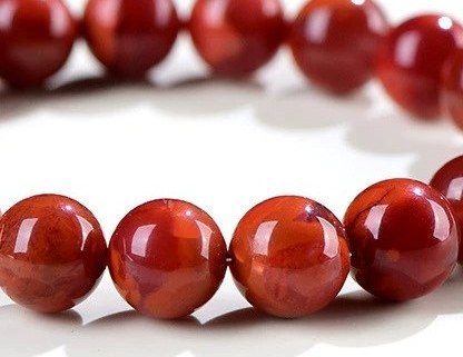 Natural Sichuan Nanhong Agate Bracelet
