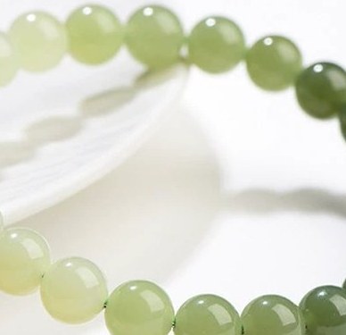 Natural Gradient Qingshui Hetian Jade Bracelet