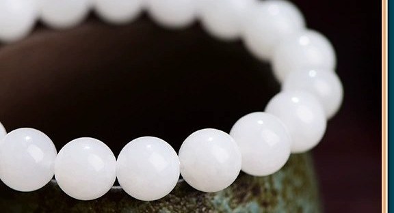 Natural Hetian White Jade Bracelet