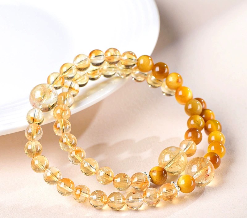 Natural Citrine “Golden Years” Design Bracelet