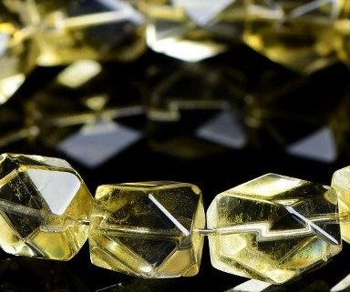 Natural Deep Golden Quartz Faceted Bracelet