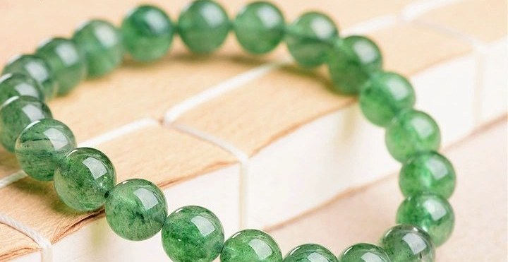 Natural Green Strawberry Quartz Bracelet