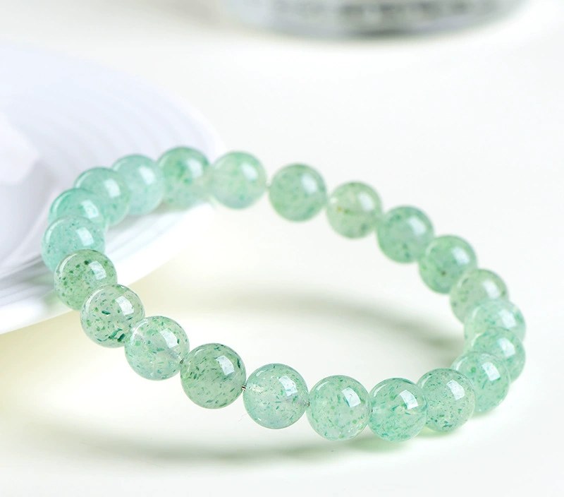 Natural Green Strawberry Quartz Bracelet