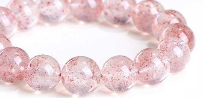 Natural Red Strawberry Quartz Bracelet