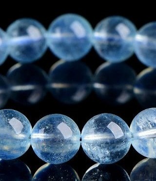 Natural Icy Aquamarine Bracelet