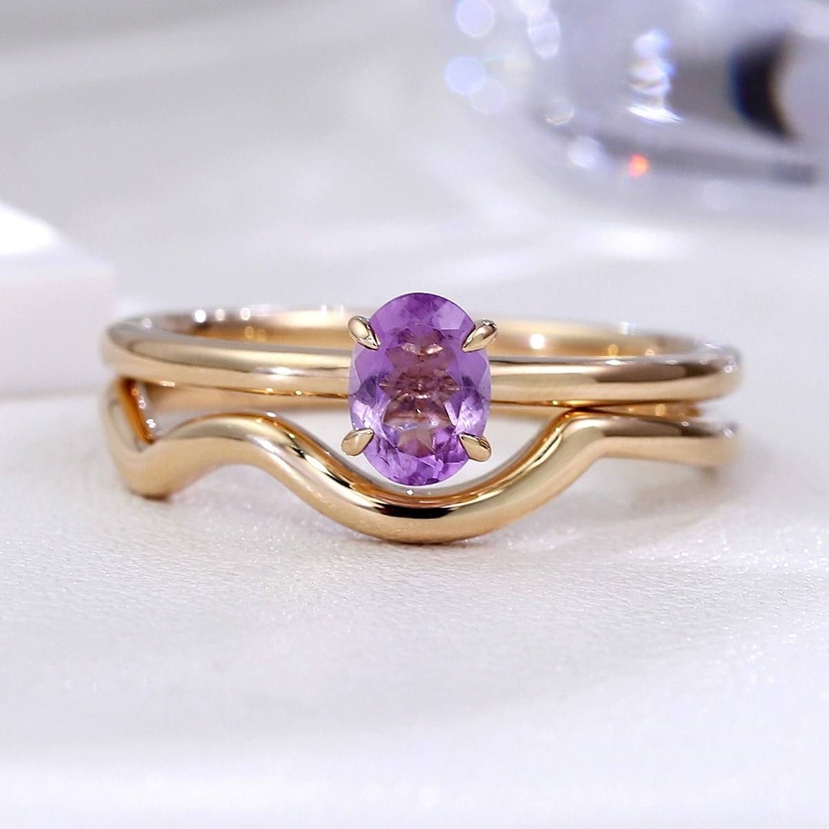 Oval 5×7 Custom Lab-Grown Gemstone Ring
