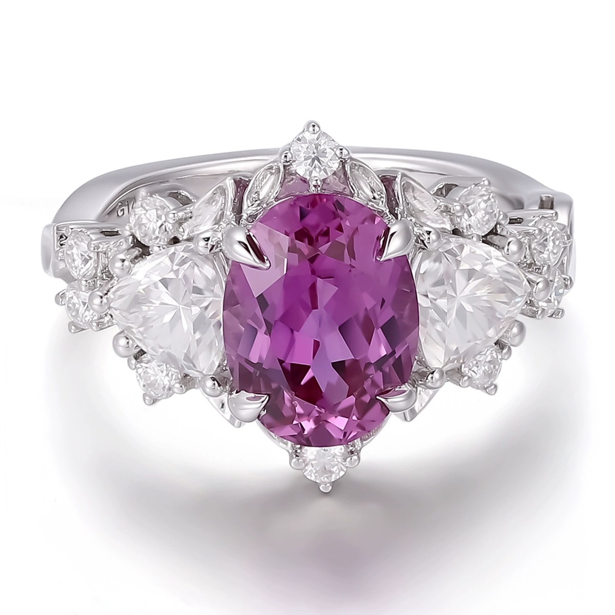 Lucienne Lab-Grown Pink Sapphire Ring