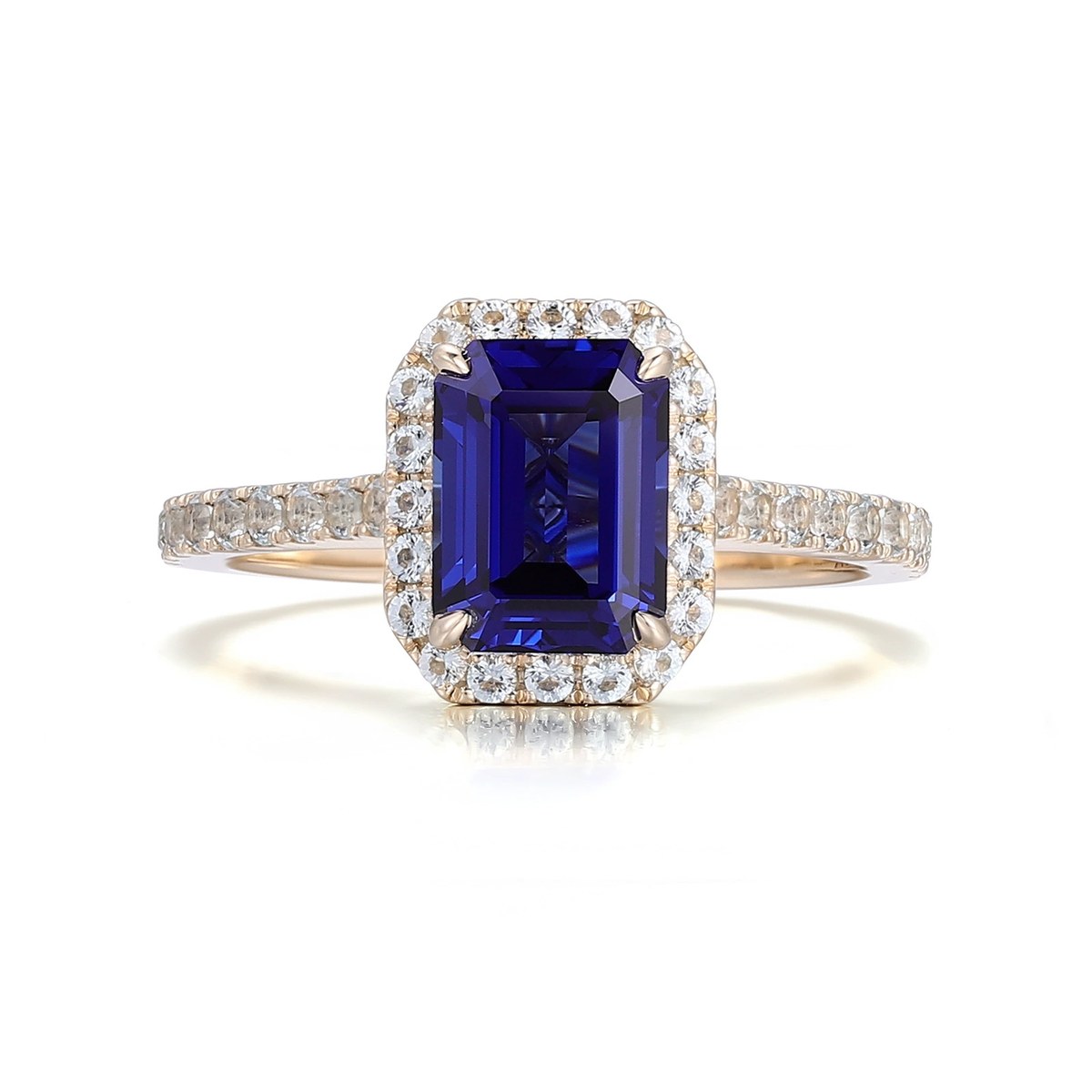 Solene Lab-Grown Blue Sapphire Ring