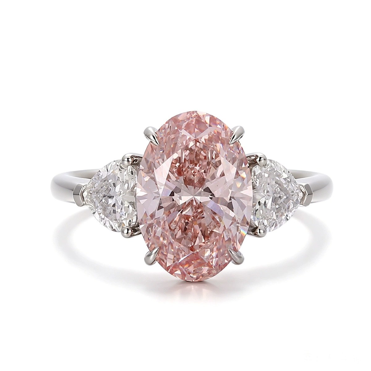 Elodie 5ct Oval Pink Lab-Grown Diamond Ring