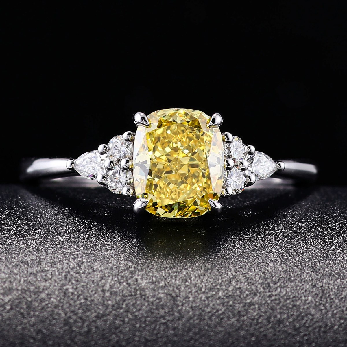 Elise 1ct Yellow Lab-Grown Diamond Ring