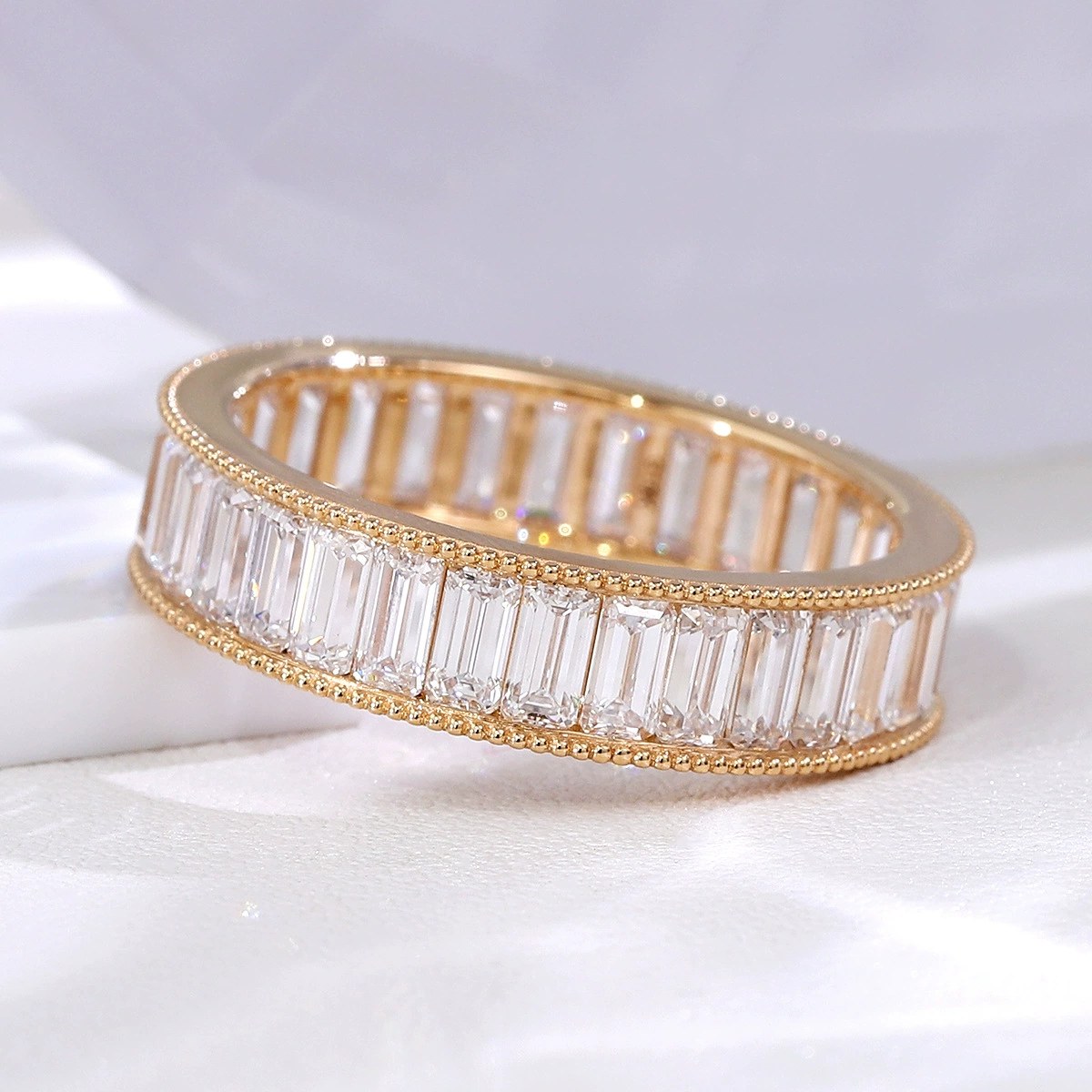 Ines Emerald-Cut Lab-Grown Diamond Ring