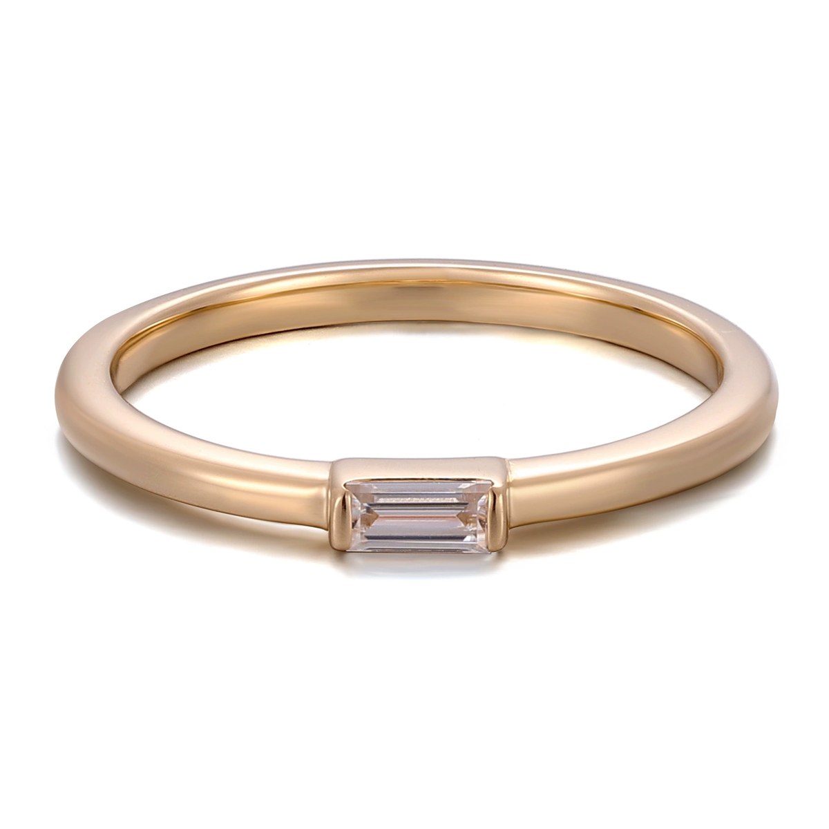 Clea Emerald-Cut Lab-Grown Diamond Ring