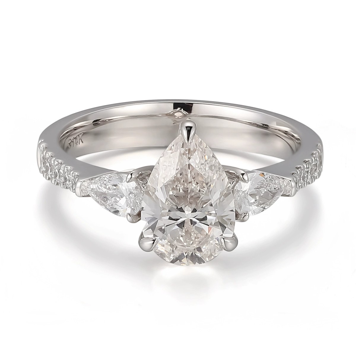 Lena 1.5ct Pear-Cut Lab-Grown Diamond Ring