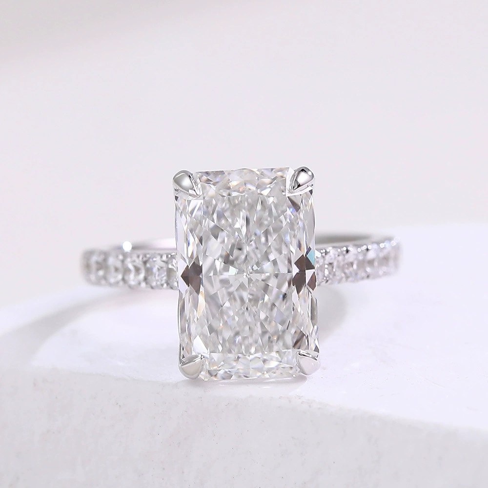 Sela 2.6ct Radiant-Cut Lab-Grown Diamond Ring