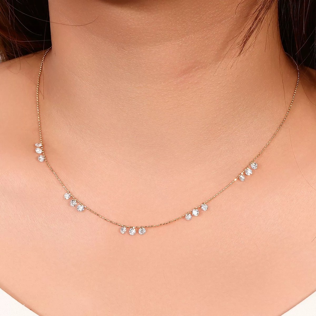 Willa Round Lab-Grown Diamond Necklace