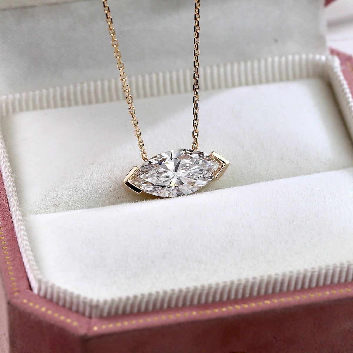 Zoya 2ct Marquise Lab-Grown Diamond Necklace