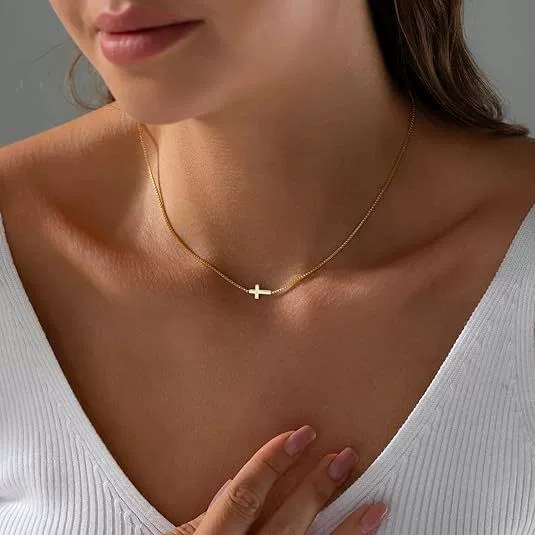 24K Gold-Tone Cross Necklace