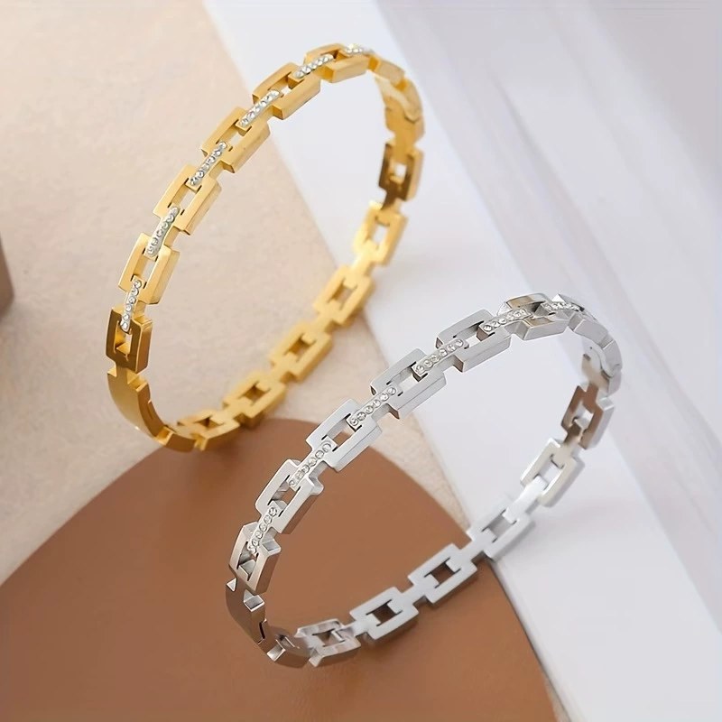 Crystal Cube Bangle