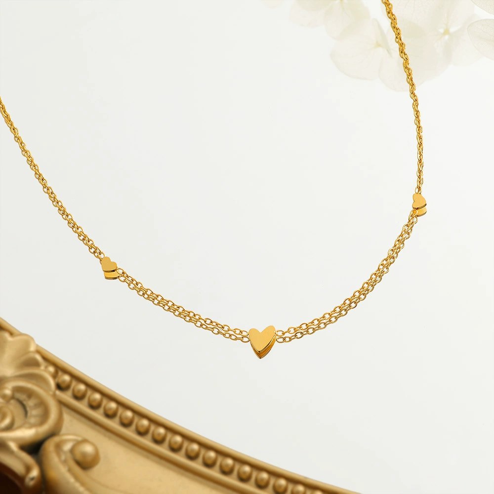 Triple Heart Necklace