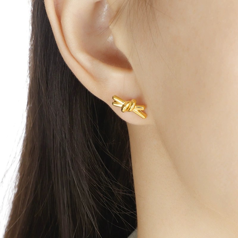 Mini Knot Stud Earrings