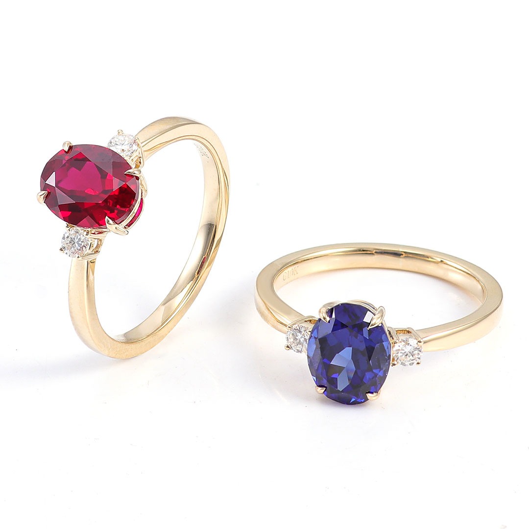 Ember Lab-Grown Ruby Solitaire Ring