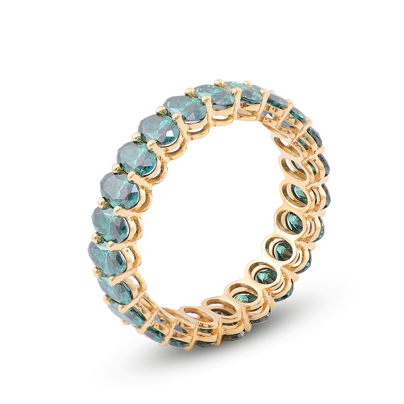 Cascade Coloured Gemstone Eternity Ring