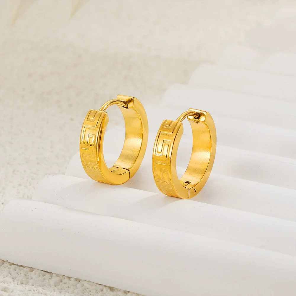Textured Hoop Earrings