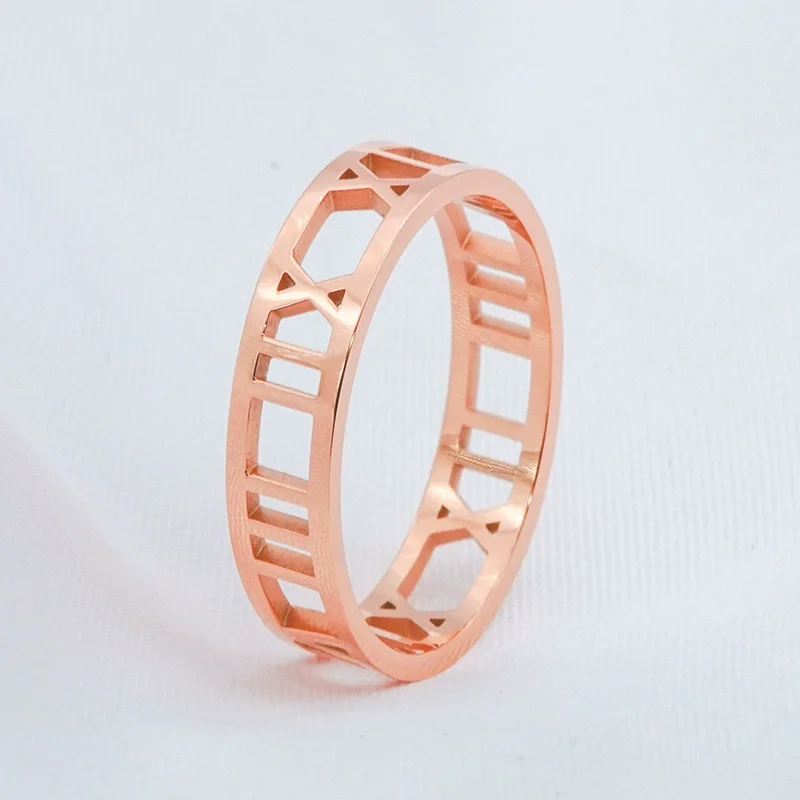 Roman Numeral Openwork Ring