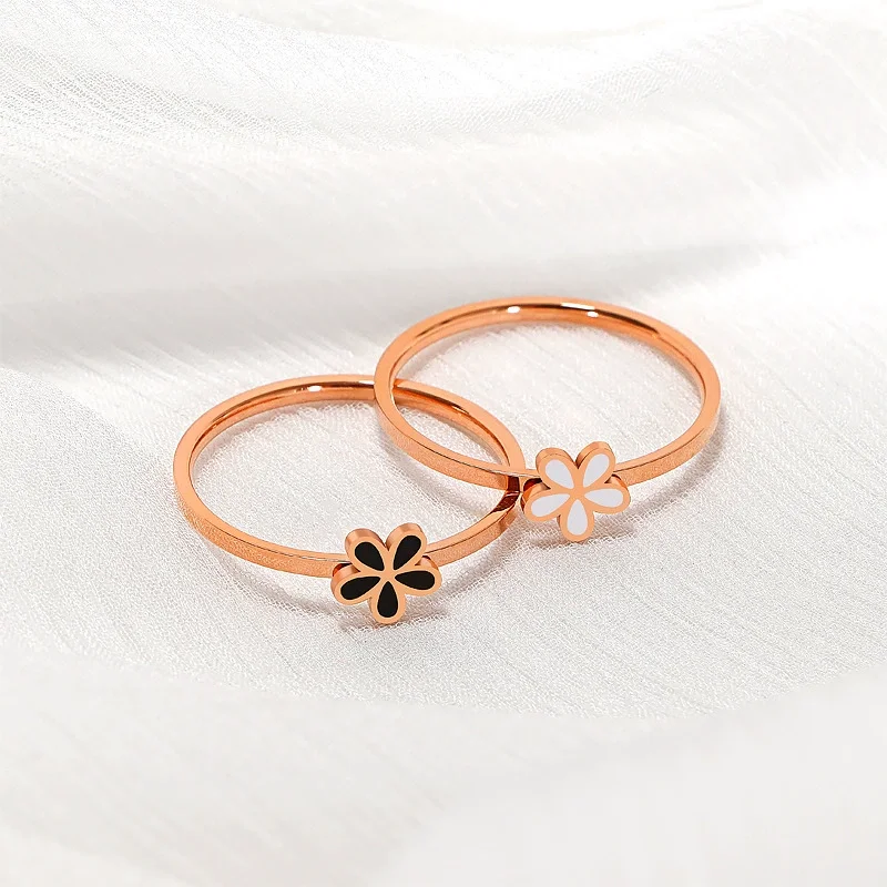 Enamel Flower Ring