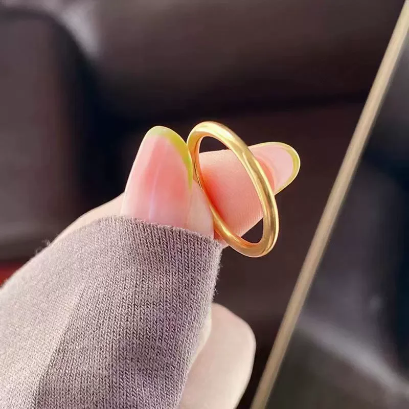 Polished Round Band Ring