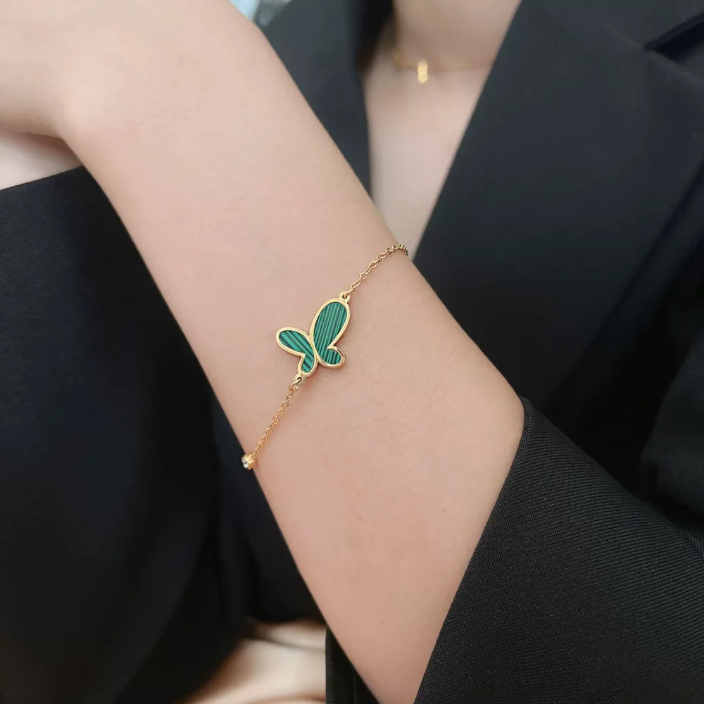 Green Butterfly Bracelet