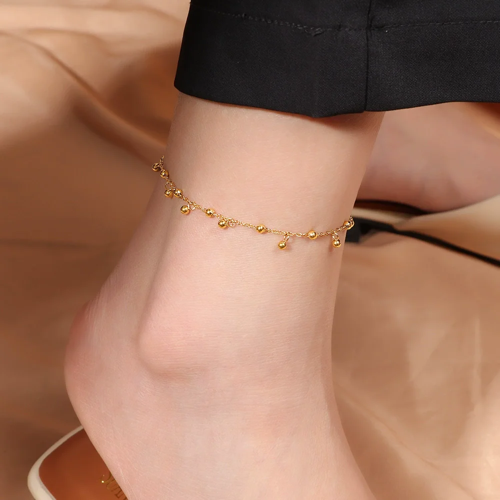 Beaded Raindrop Anklet