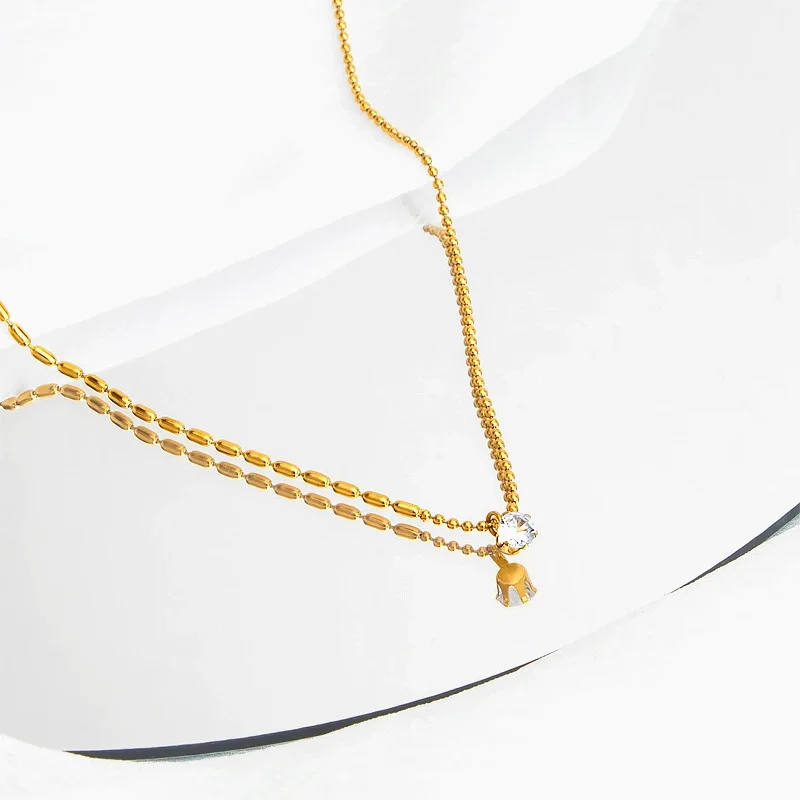 Six-Prong Solitaire Necklace